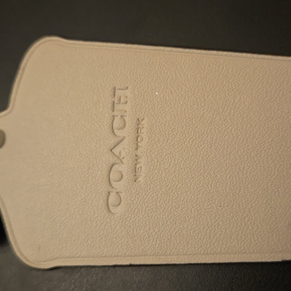 Coach Pop Art Delicious Milkshakes Leather Keychain Bagcharm Silver HW NWT - Picture 2 of 7